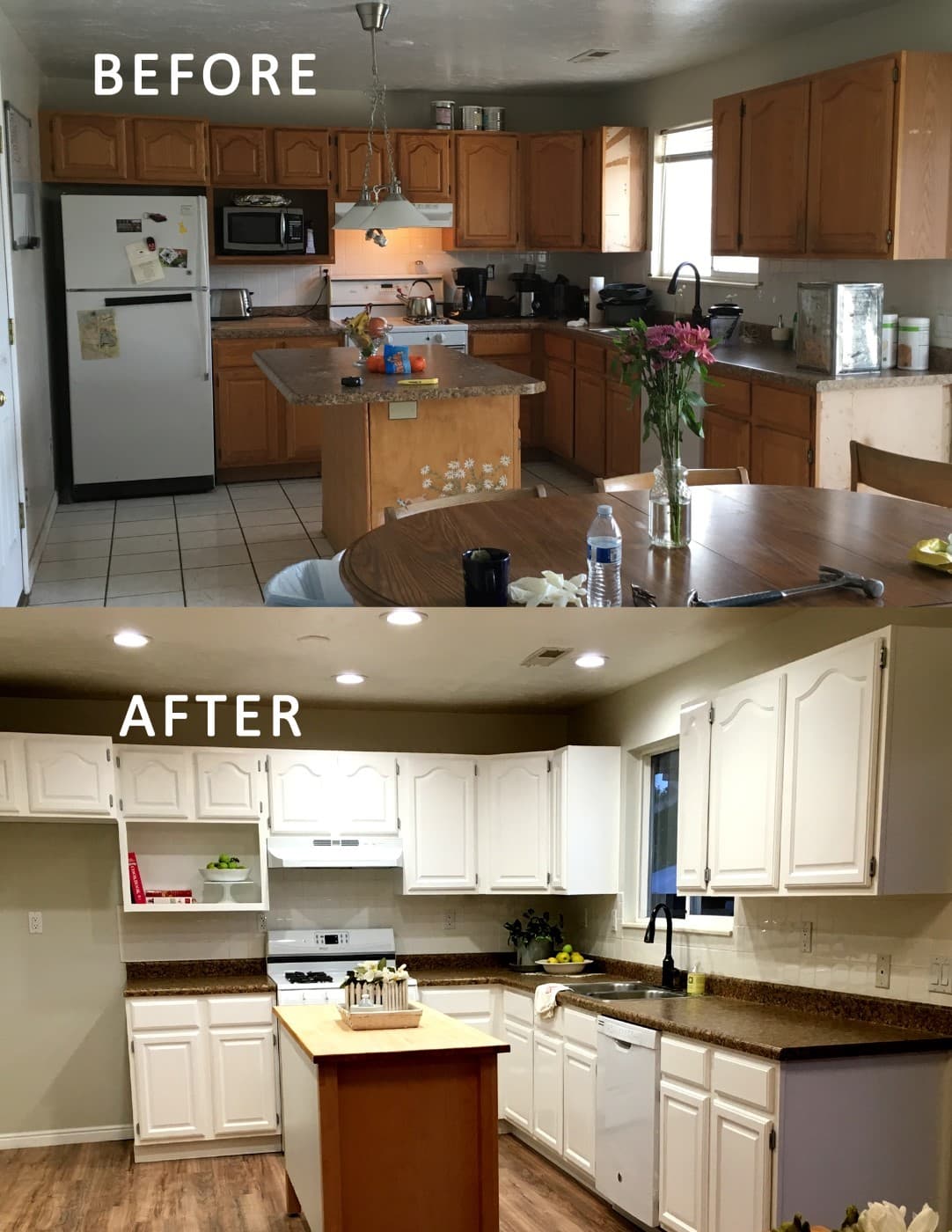 Kitchen Remodel Before and After