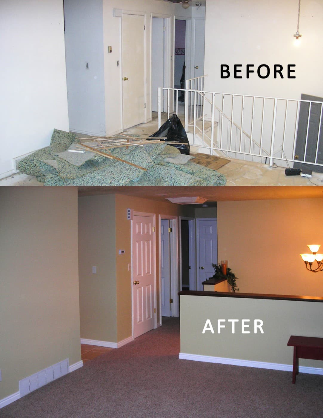 Living Room Upgrade Before and After