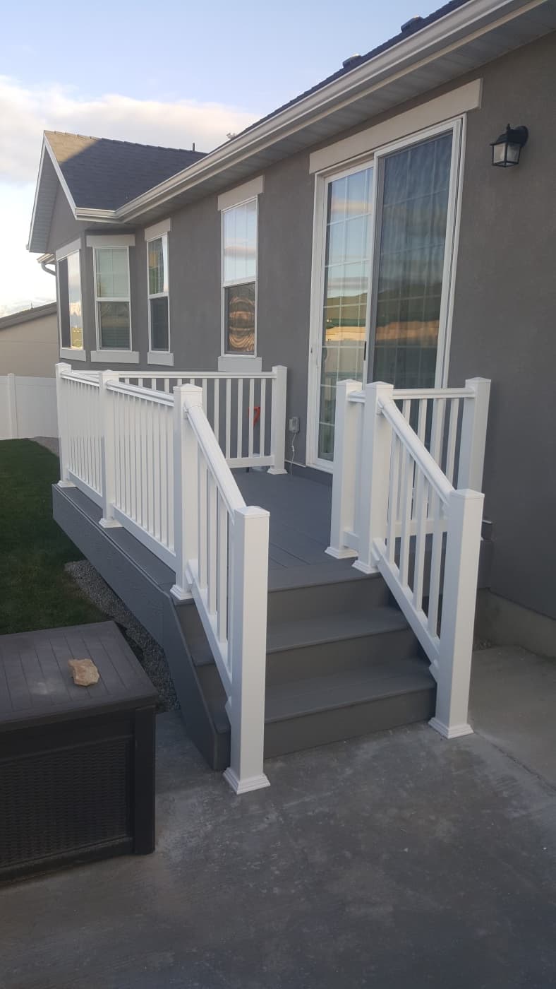 Wooden Deck at Sunset