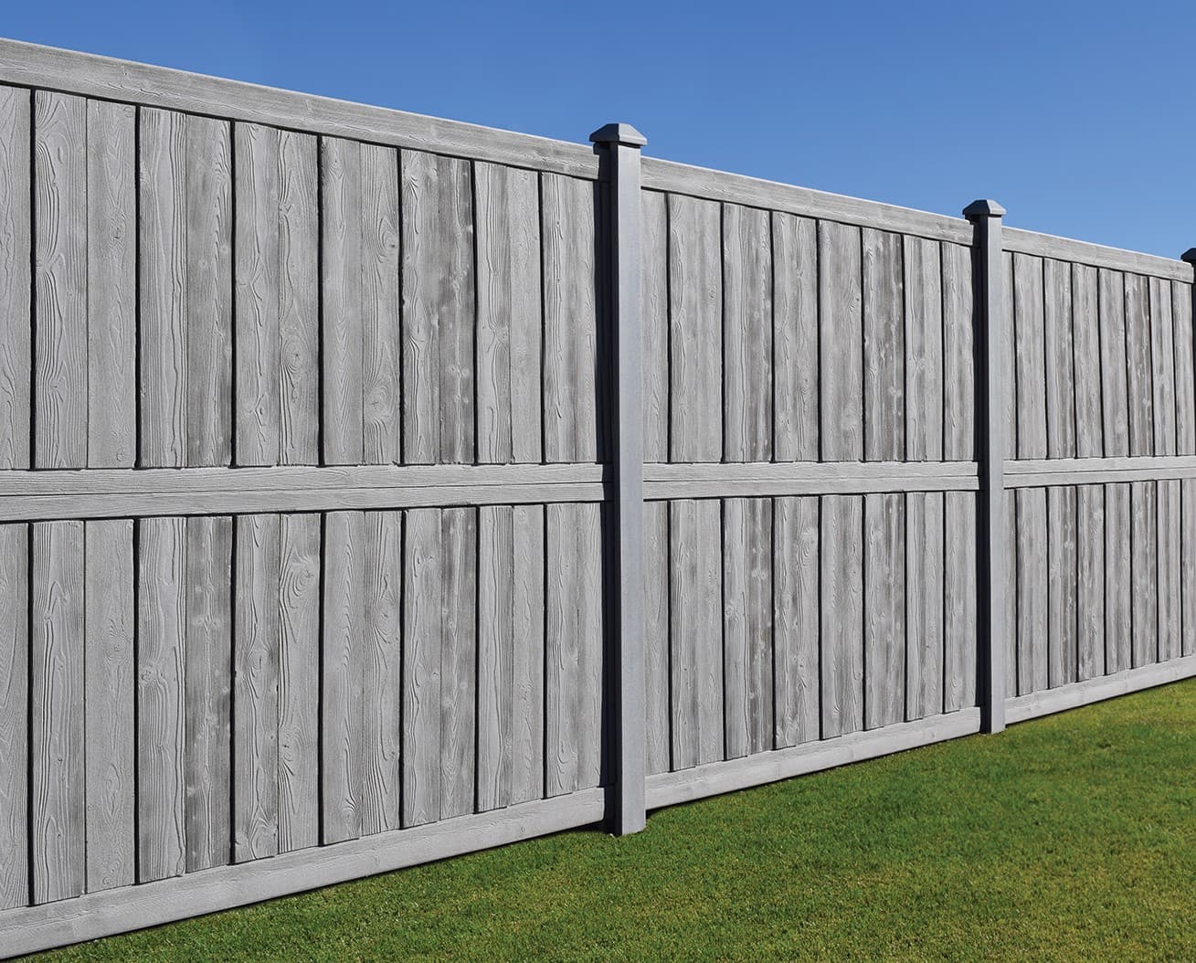 SimTek Gray Granite Fence
