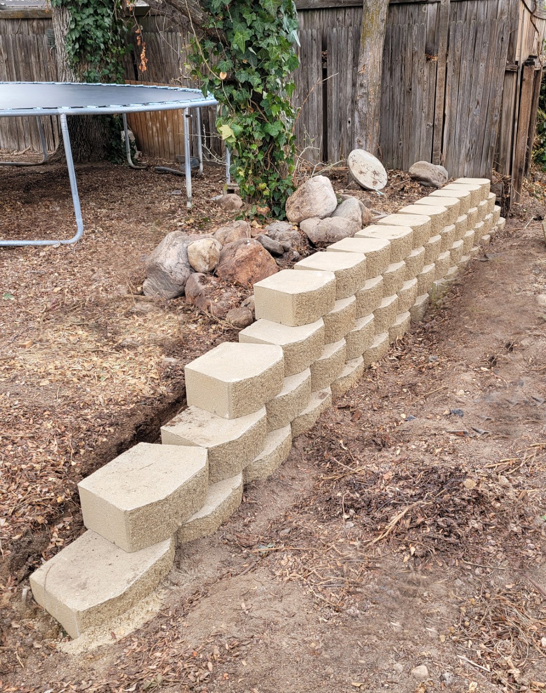 Stack Block Retaining Wall